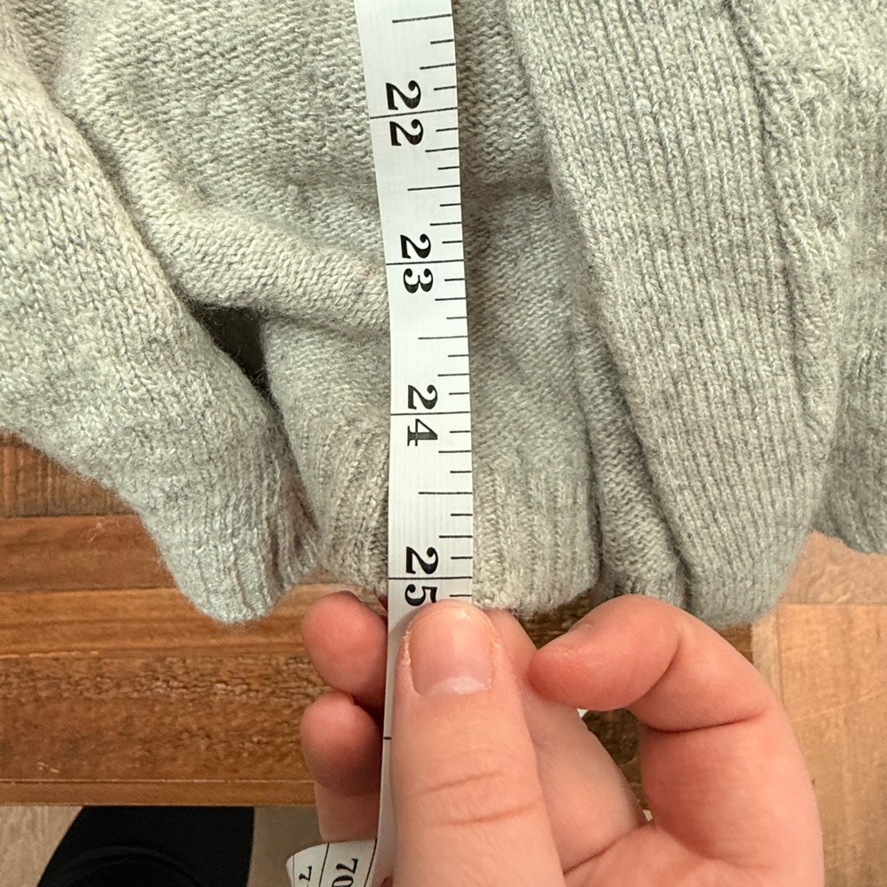 J. Crew Heather‎ Gray Wool Blend Knit Cardigan in Size Large | Normcore - Picture 7 of 7